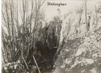 Monte Santo - Stellungsbau nördlich Kote 503 am 28. 11. 1917